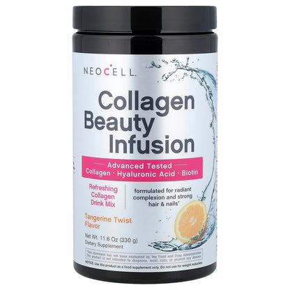 Neocell Collagen Powder Beauty Infusion with Hyaluronic Acid & Biotin, Cranberry Cocktail Flavor, 258 g