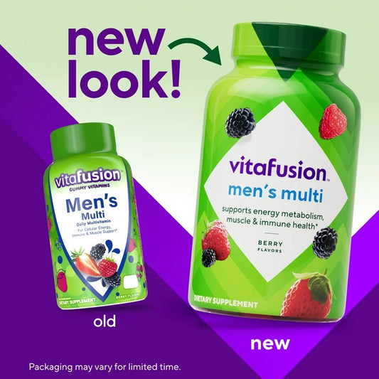 Vitafusion Men's Multivitamin with 10% More Vitamins A, C & E, 120 Gummies