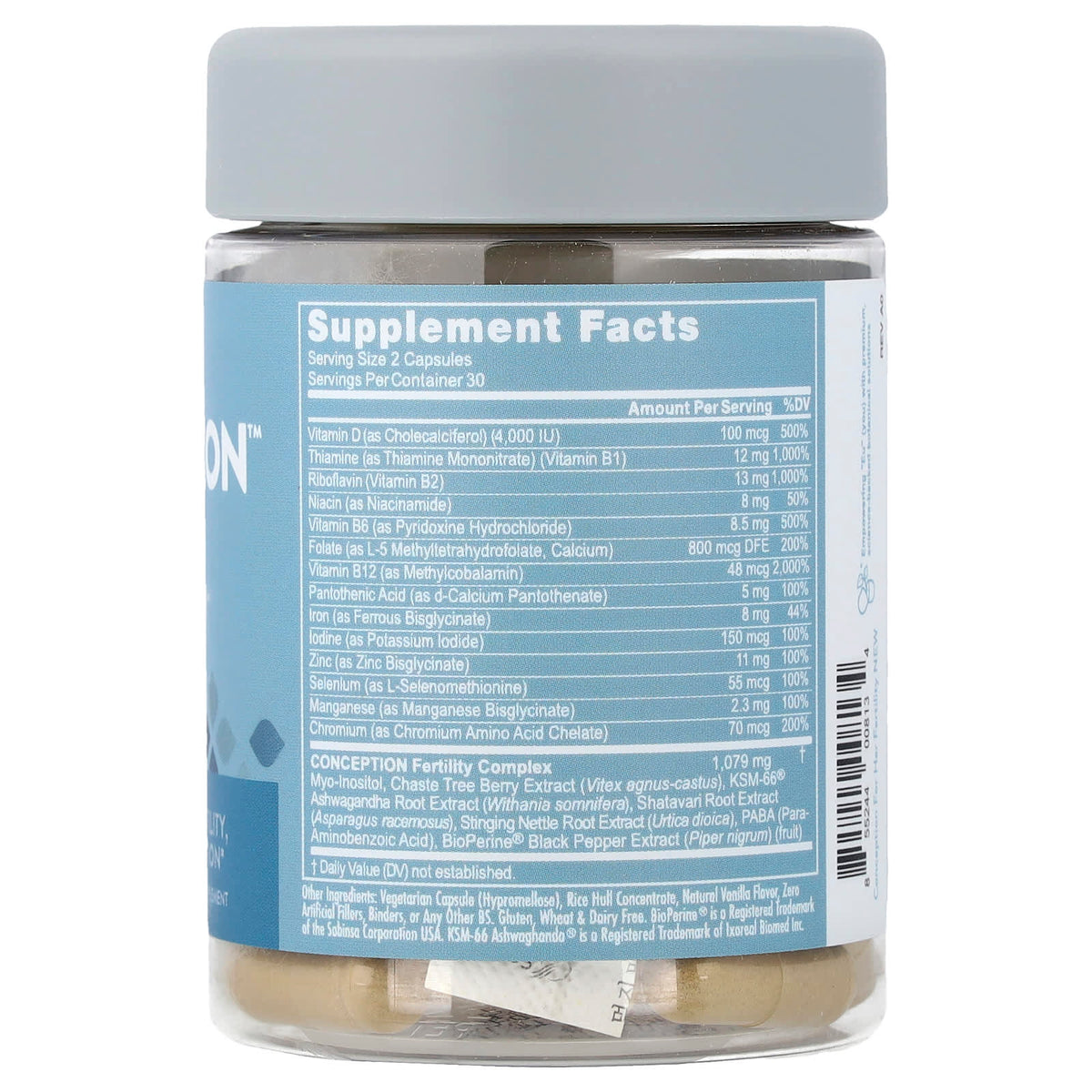 Eu Natural Conception For Her, Fertility Aid & Multi, 60 Capsules