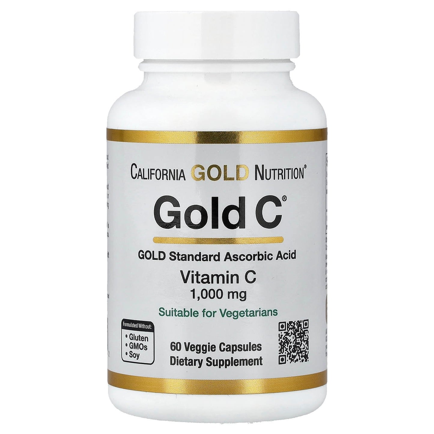 California Gold Nutrition, Gold C®, vitamine C de qualité USP, 1 000 mg, 60 gélules