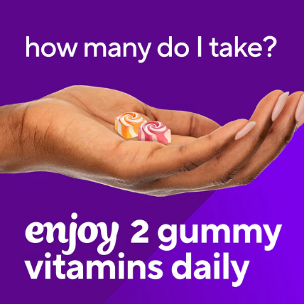 VitaFusion Calcium + Vitamin D3 gummies, Fruit & Cream, 80 Count