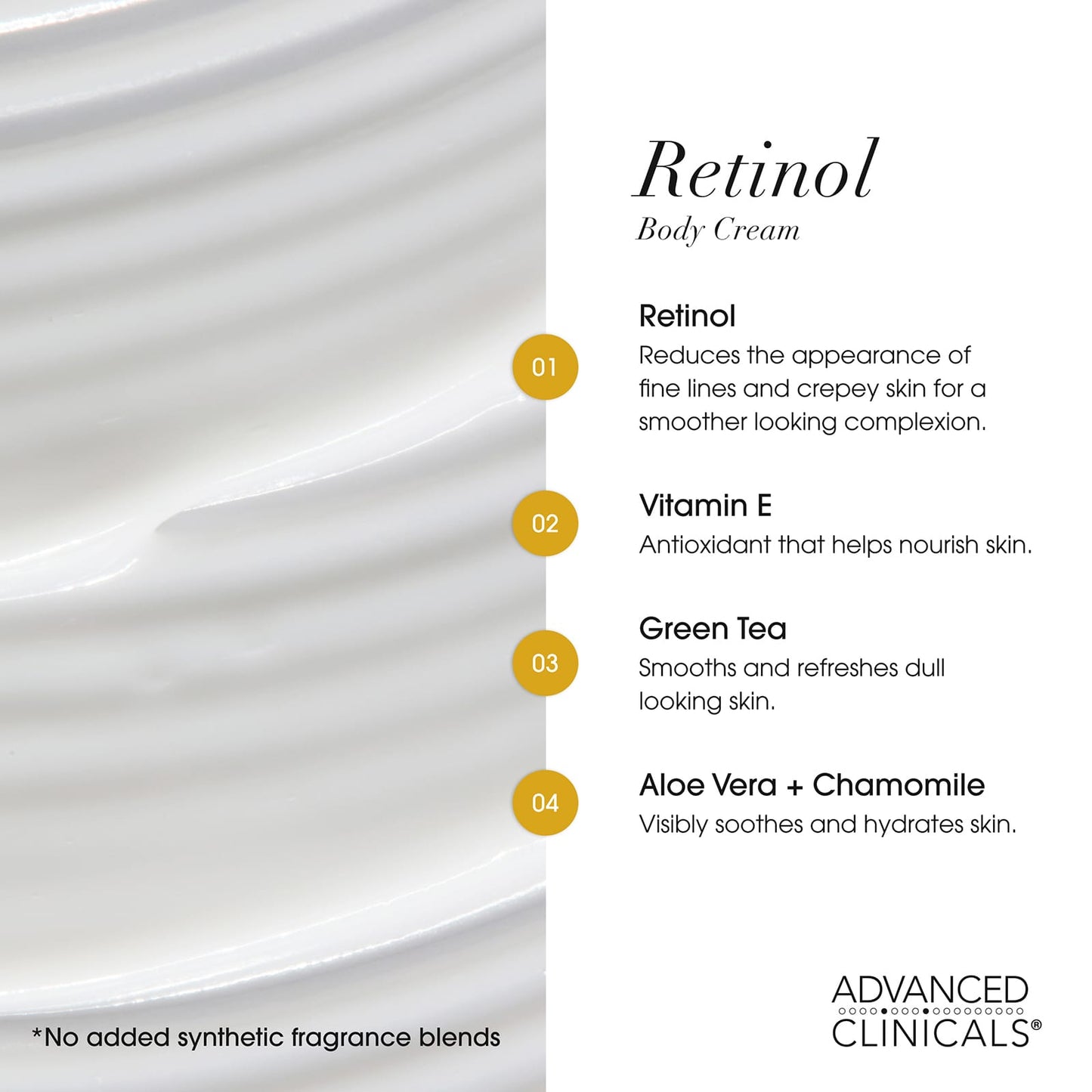 Advanced Clinicals Retinol, Advanced Firming Cream, 454 Grams