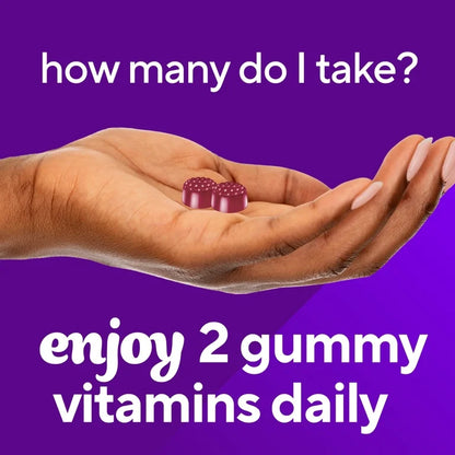 Vitafusion Extra Strength Biotin Gummies, 5000 mcg, Blueberry Flavor, 100 Gummies