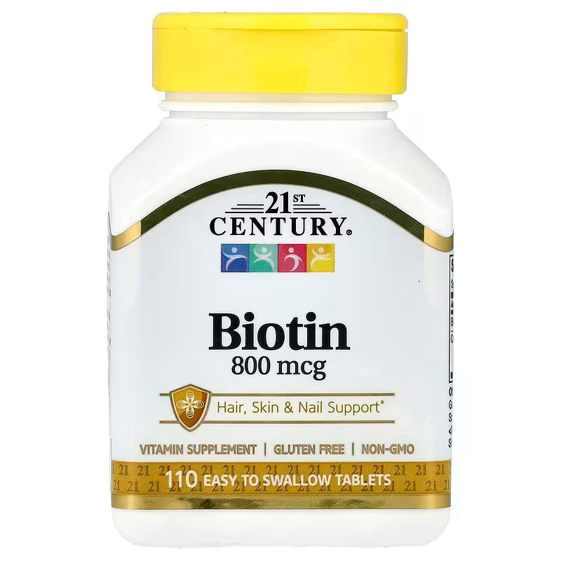 21st Century, Biotine, 110 Comprimés faciles à avaler