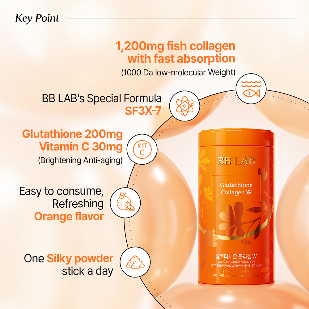 BB LAB Collagène Glutathion Intensif W|2 grammes, 30 sticks