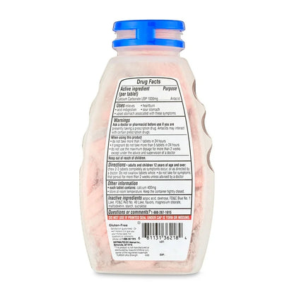Equate Comprimés à croquer antiacides ultra-forts, saveur baies et fraises assorties, 1000 mg, boîte de 72 comprimés