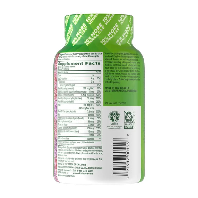 Vitafusion Men's Multivitamin with 10% More Vitamins A, C & E, 120 Gummies