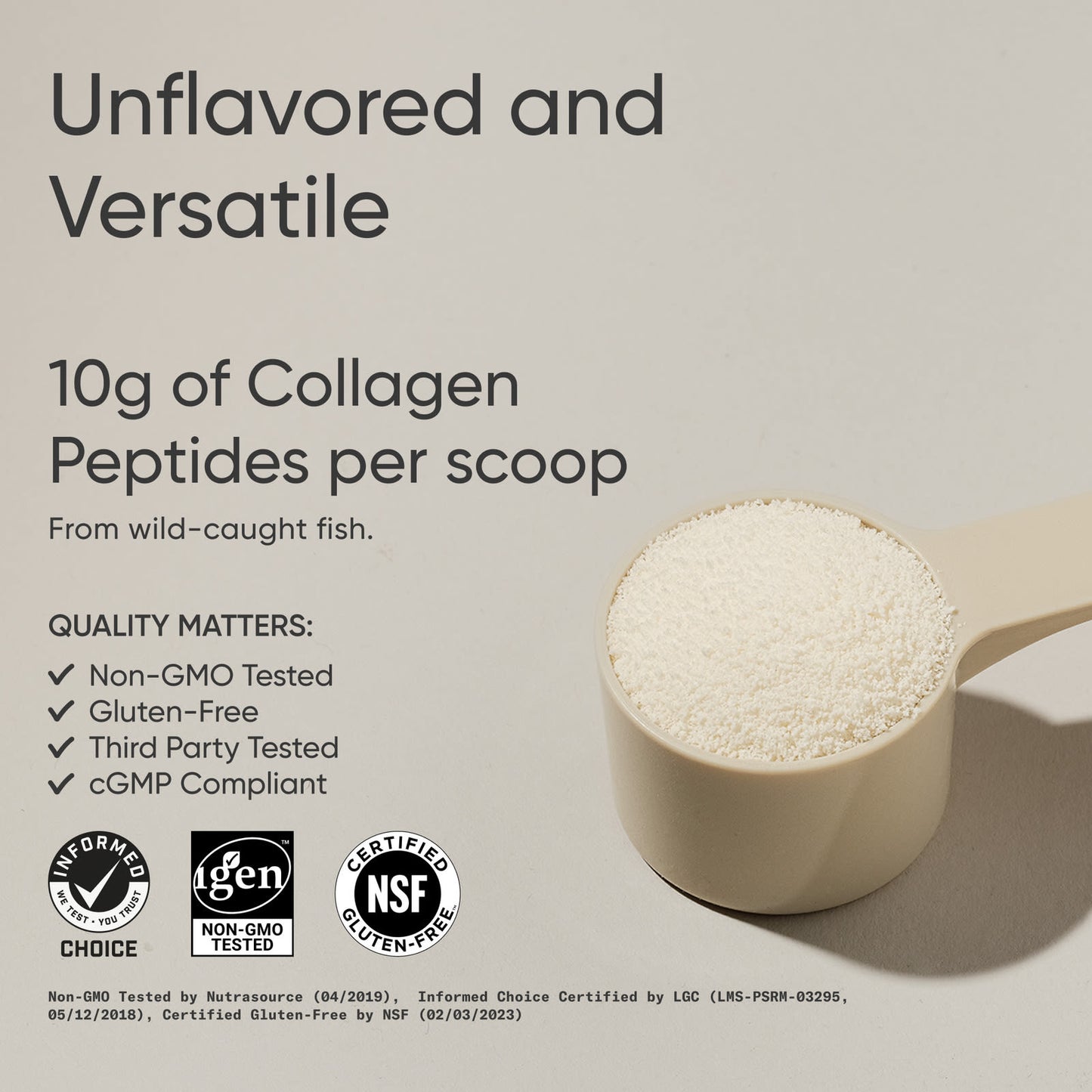 Sports Research, Peptides de collagène marin, Non aromatisé, 340 g