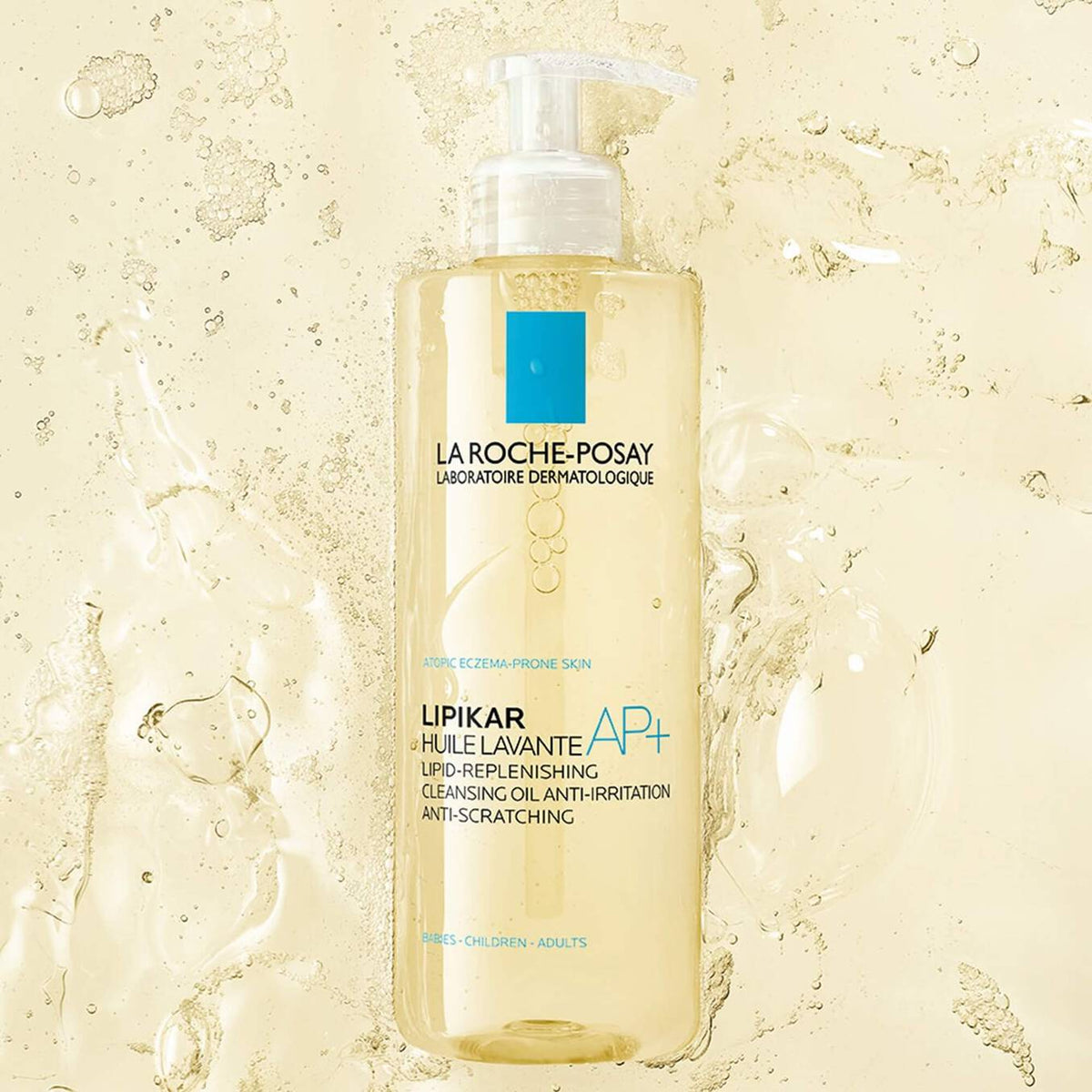 La Roche-Posay Lipikar AP+ Huile de douche  lavante relipidante anti irritation, anti grattage, 400ml