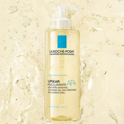 La Roche-Posay Lipikar AP+ Huile de douche  lavante relipidante anti irritation, anti grattage, 400ml