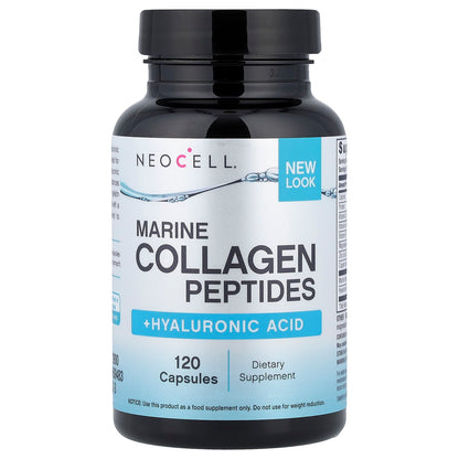 Neocell Peptides de collagène marin + acide hyaluronique, 120 gélules