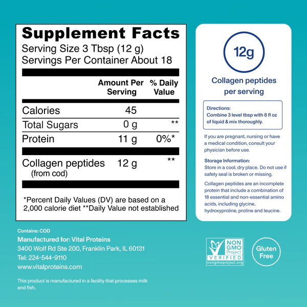 Vital Proteins Marine Collagen Powder, 221 grams