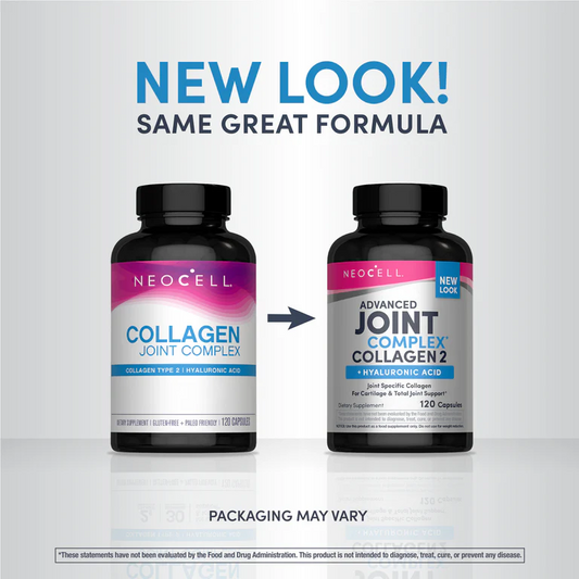 NeoCell Joint Complex Type 2 Collagen + Hyaluronic Acid, 120 Capsules