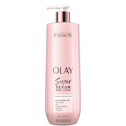 Olay Super Serum Body Lotion, for Radiant and Supple Skin, 547ml