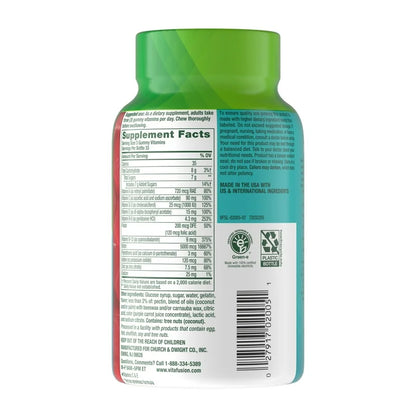 Vitafusion Hair Skin Nails gummies | vitamines pour cheveux, peau et ongles, avec biotine et antioxydants, 100 gummies