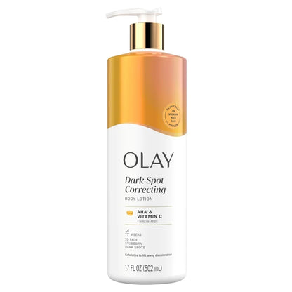 Olay Dark Spot Correcting Body Lotion with AHA, Vitamin C, and Niacinamide, 500ml, Exfoliating Body Lotion