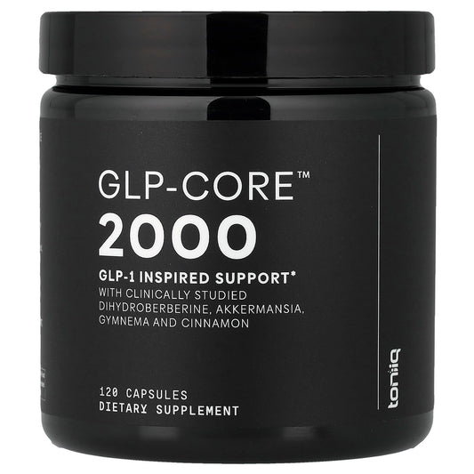 Toniiq GLP-1 Support | with Patented and Clinically Studied GlucoVantage® Dihydroberberine and Akkermansia | Appetite and Satiety Support | 120 Capsules