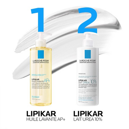 La Roche-Posay Lipikar UREA 10% Lait Hydratant Anti sécheresses, Anti irritations Pour Peaux Très Sèches