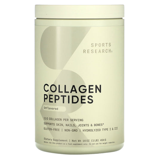 Sports Research, Collagen Peptides Powder, 454 g