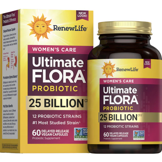 RenewLife Ultimate Flora Women's Care Probiotic 25 Billion
|Women's Probiotic|60 Delayed-Release Capsules
