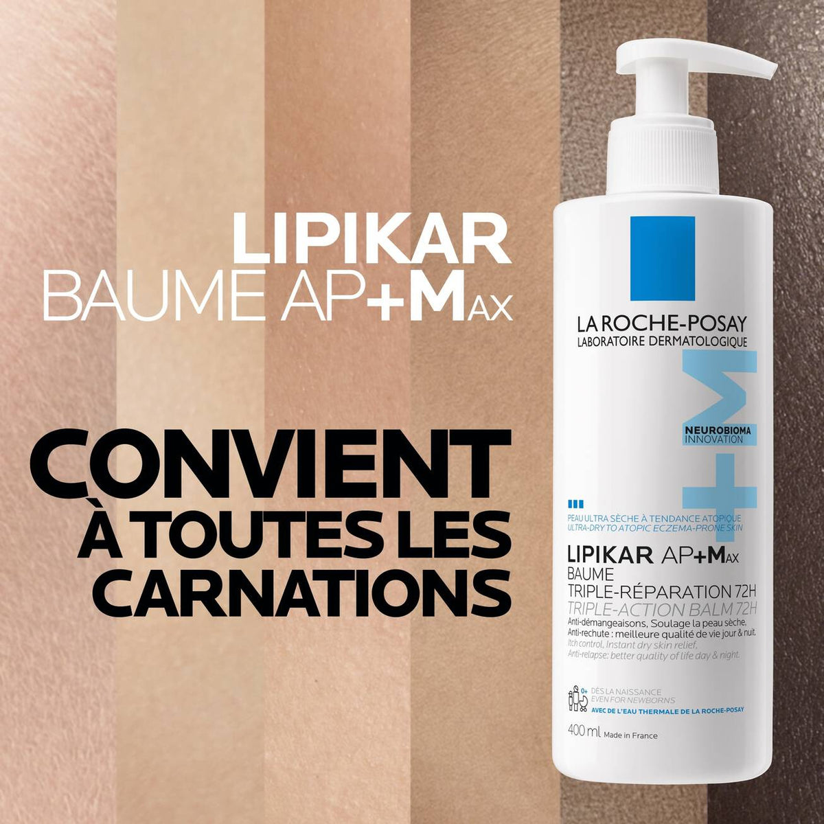 La Roche-Posay Lipikar Baume AP+MAX Relipidant triple action, 400ml