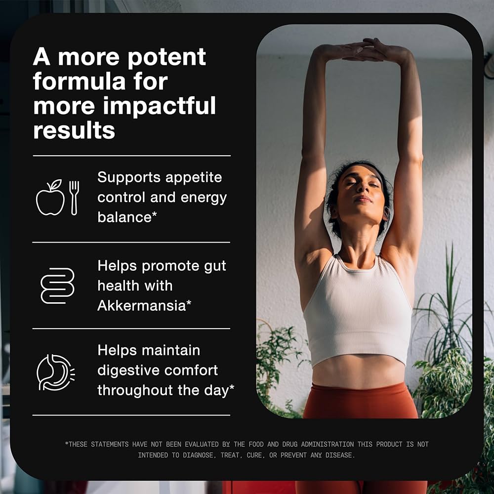 Toniiq GLP-1 Support | avec GlucoVantage® Dihydroberbérine et Akkermansia, brevetés et cliniquement étudiés | Soutien de l'appétit et de la satiété | 120 gélules