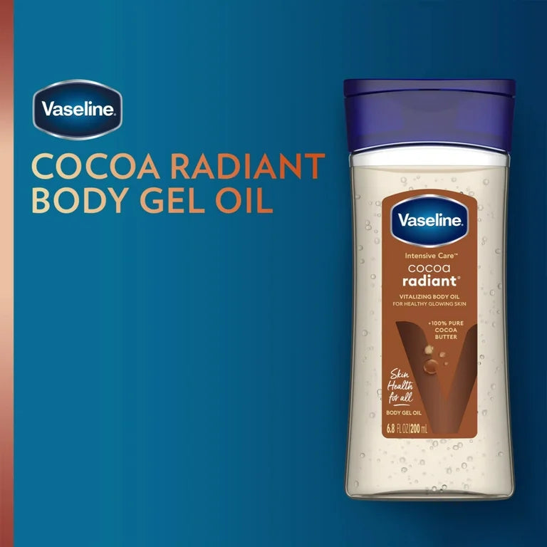 Vaseline Cocoa Radiant Intensive Care Body Gel Oil for glowing skin