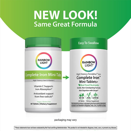 Rainbow Light Complete Iron™ Mini-Tablets+ ( Iron ) 60 Tablets