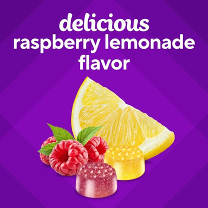Vitafusion Oméga 3 EPA/DHA et ALA, goût limonade à la framboise, 120 gummies