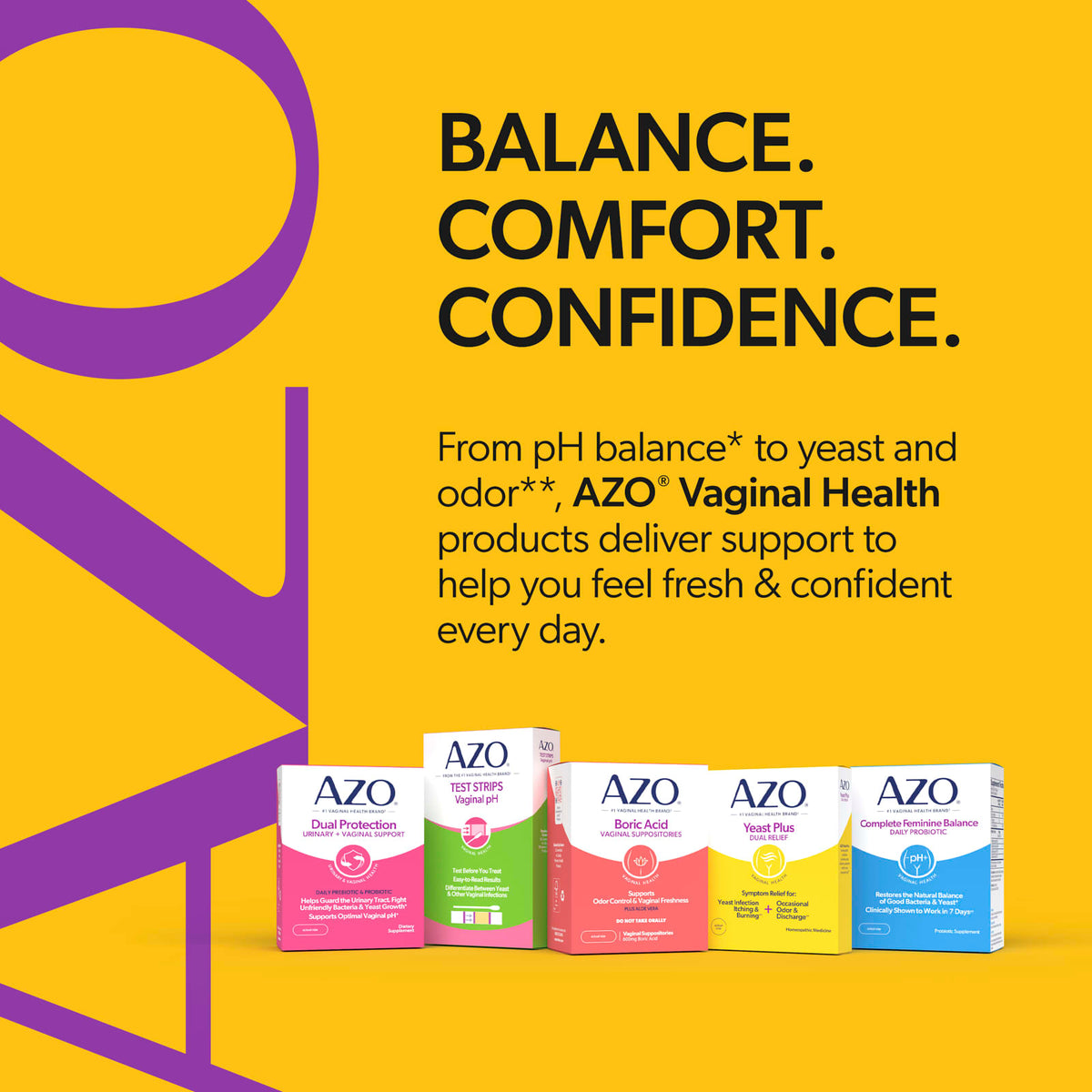 Azo Yeast Plus, Double soulagement, 60 comprimés