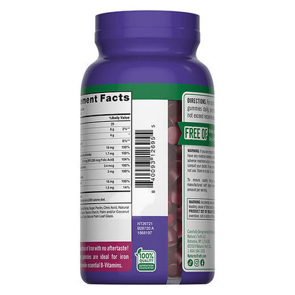 Nature’s Truth, Essential Iron ( Fer ) gummies + B Vitamins & Zinc, 150 gummies