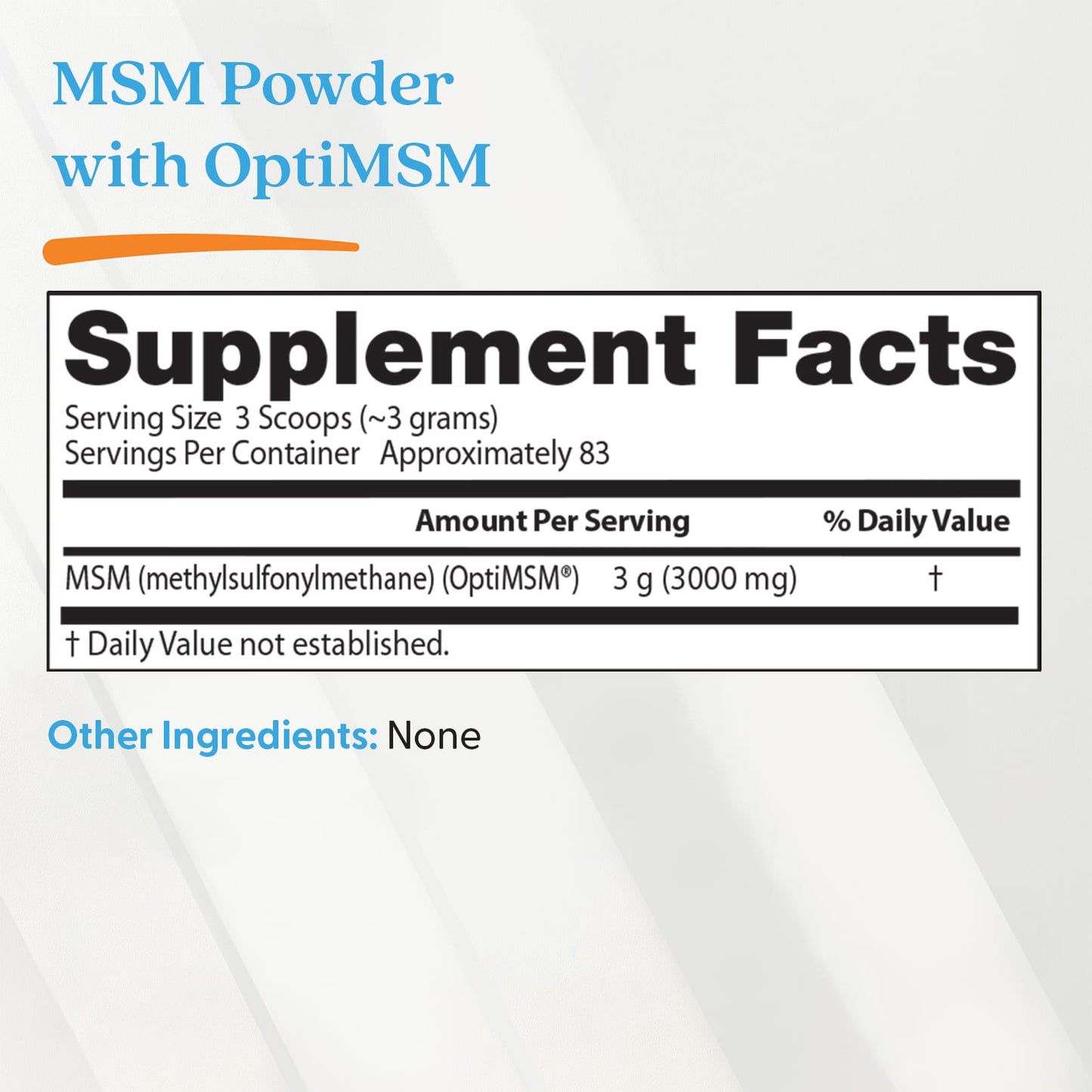 Doctor’s Best MSM en poudre, 250 grammes