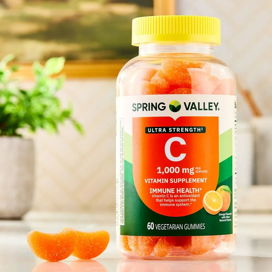 Spring Valley Vitamine C gummies ultra-forte 1 000 mg, 60 unités