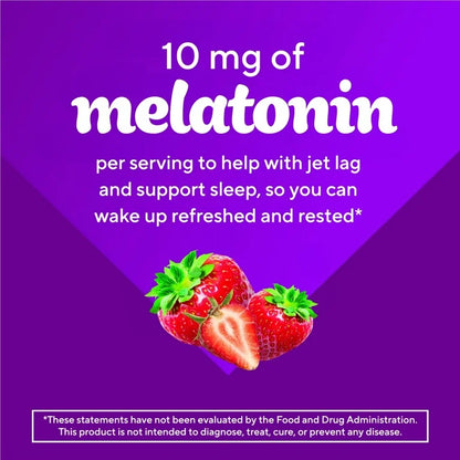 Vitafusion Melatonine | Gummies pour le sommeil, force maximale, goût fraise, 100 gummies