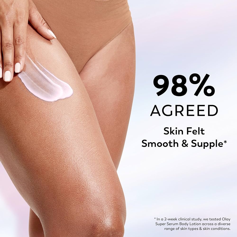 Olay Super Serum Body Lotion, for Radiant and Supple Skin, 547ml