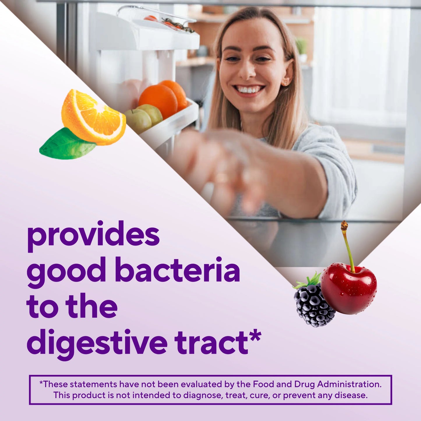 Vitafusion Fiber Well + Probiotic | Probiotics and Fiber, 60 Gummies