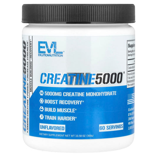 Evlution Nutrition, Creatine 5000 Powder, 300 Grams, 60 Servings