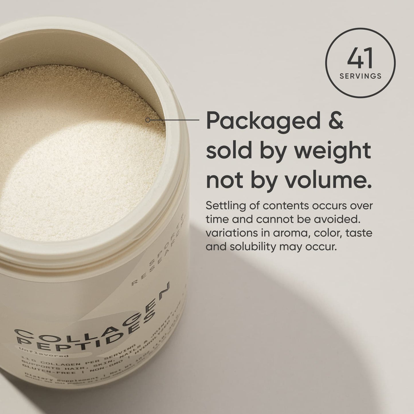 Sports Research, Peptides de collagène en poudre, 454 g