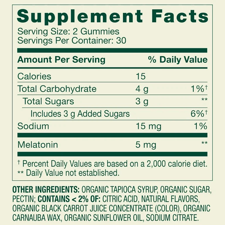 Spring Valley Mélatonine gummies saveur fraise, 60 gummies
