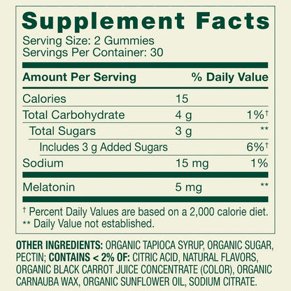 Spring Valley Mélatonine gummies saveur fraise, 60 gummies