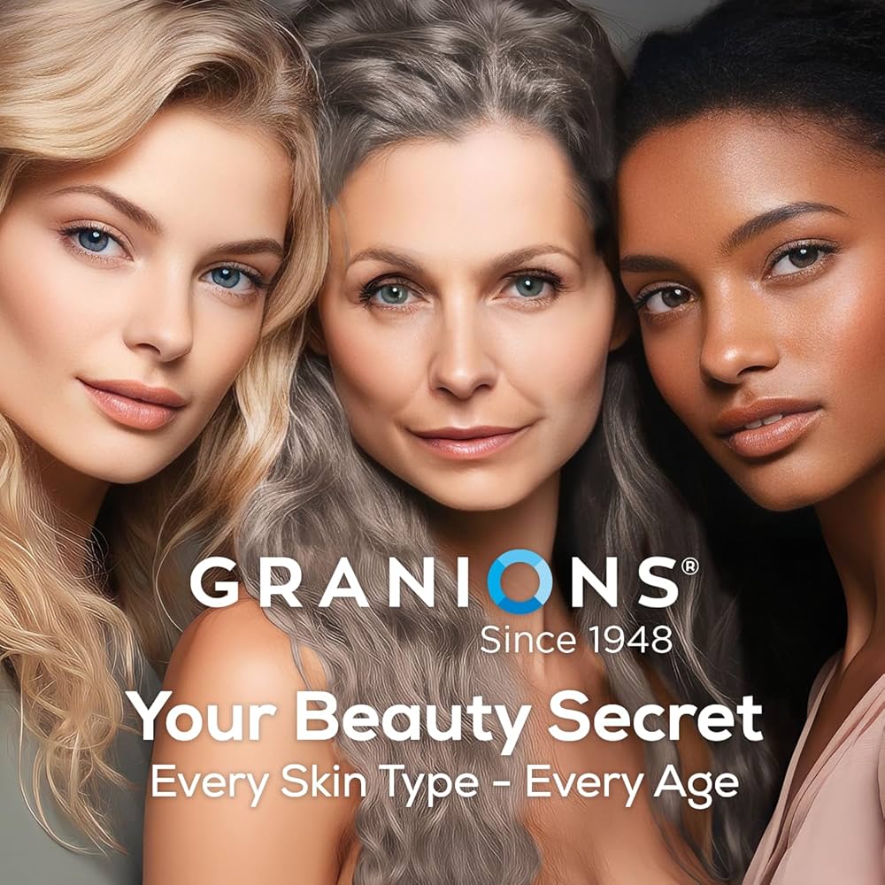 Granions Marine Collagen Powder | Type I Hydrolyzed Marine Collagen Peptides, Biotin, Hyaluronic Acid, Vitamin C, Evening Primrose Oil, Antioxidant Complex | Pink Lemonade, 275 grams