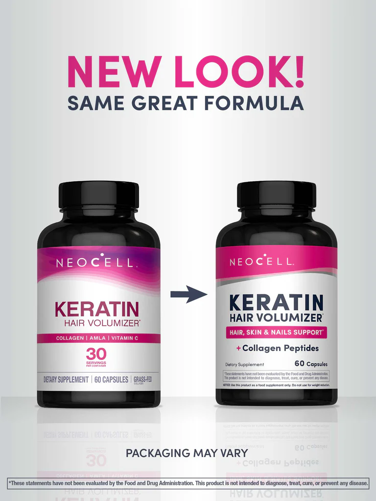 NeoCell Kératine Volumisant capillaire, 60 gélules