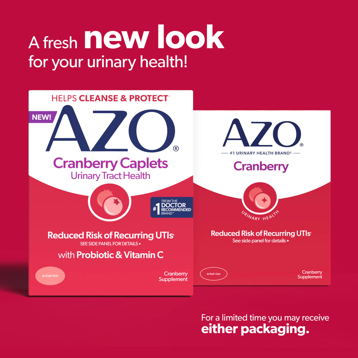 Azo Canneberge, Santé urinaire, 50 comprimés-capsules