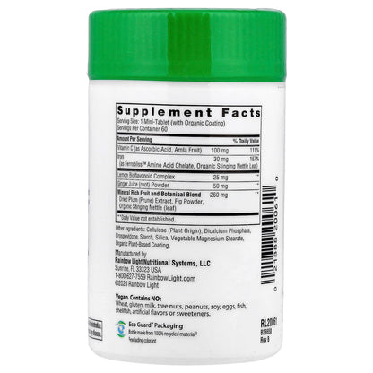 Rainbow Light Complete Iron™ Mini-comprimés+ ( Fer ) 60 comprimés
