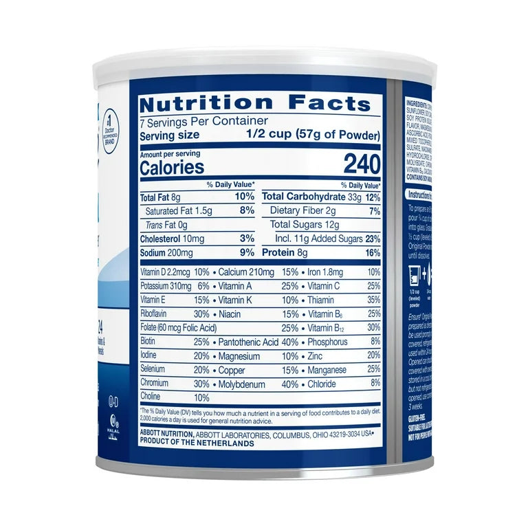 Ensure Original Poudre Protéinée, goût Vanille, 400 g