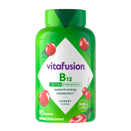 Vitafusion Vitamines B12 gummies extra forts, saveur cerise, 90 unités
