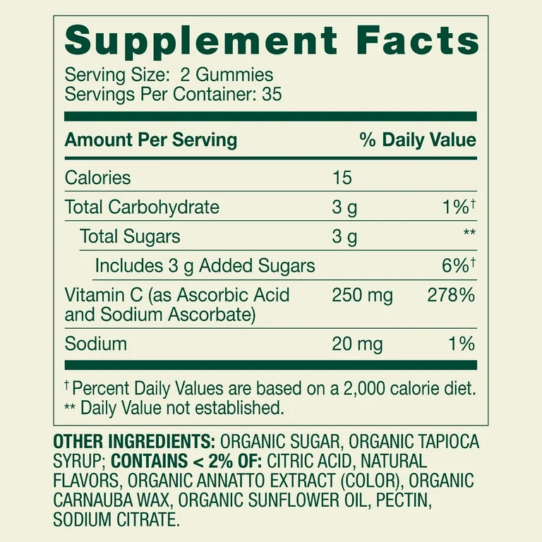 Spring Valley Vitamin C, 250mg, 70 gummies