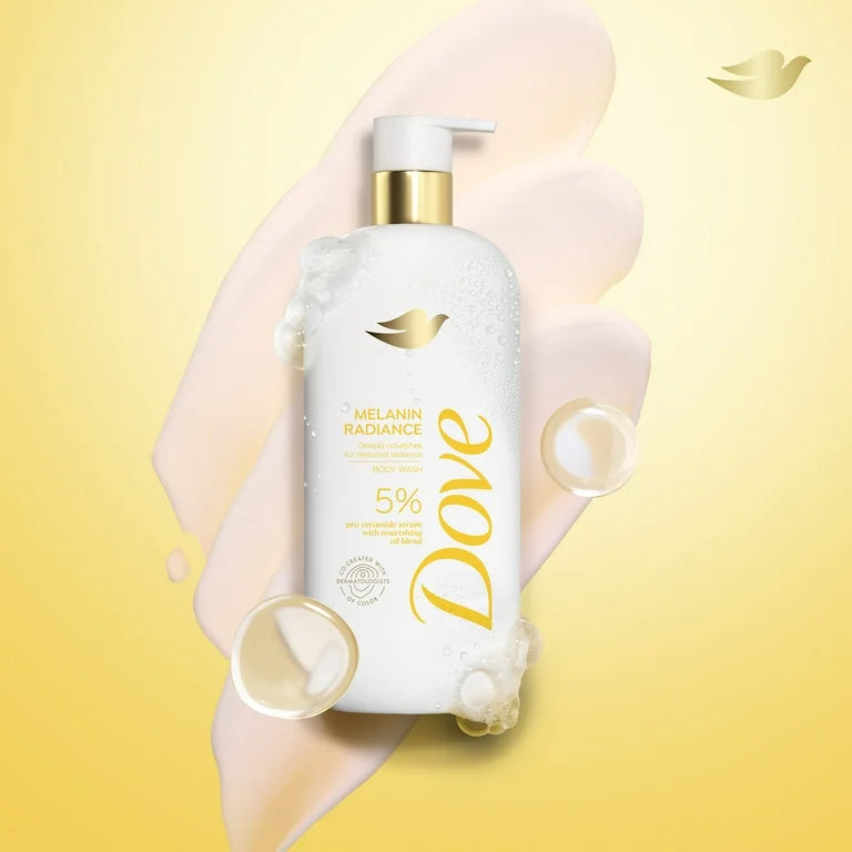 Dove Even Tone Melanin Shower Gel, enriched with pro ceramides, 547 ml