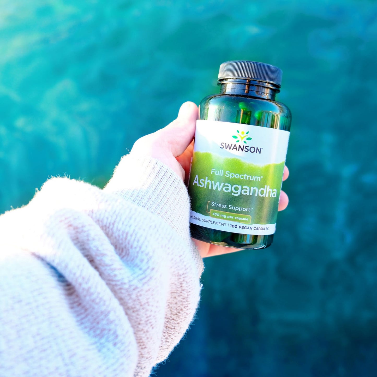 Swanson Full Spectrum® Ashwagandha, 100 gélules (450 mg per Capsule)