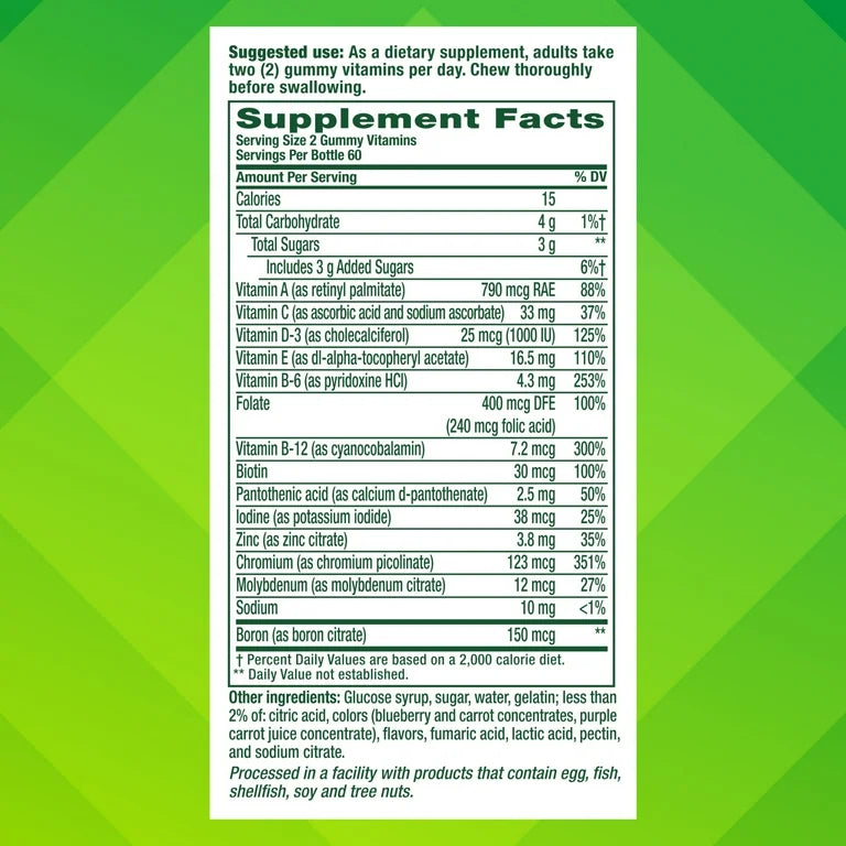 Vitafusion Men's Multivitamin with 10% More Vitamins A, C & E, 120 Gummies